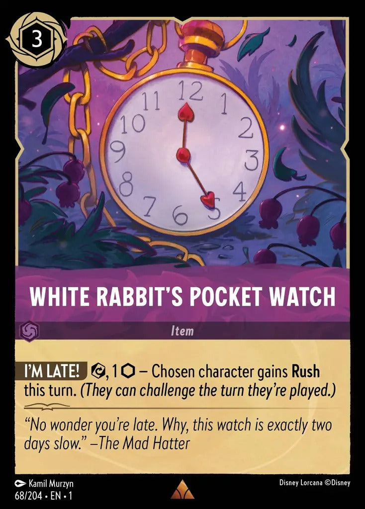 068/204-EN-1: White Rabbits Pocket Watch