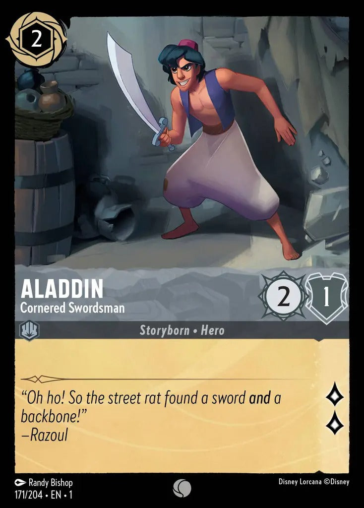 171/204-EN-1: Aladdin - Cornered Swordsman