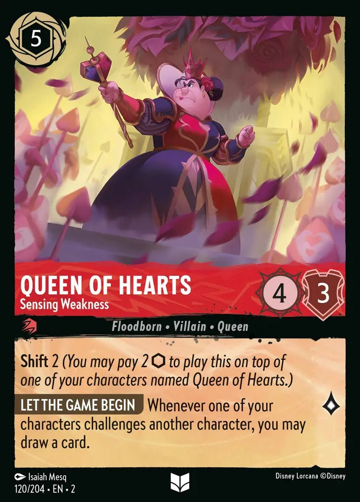 120/204-EN-2: Queen of Hearts - Sensing Weakness