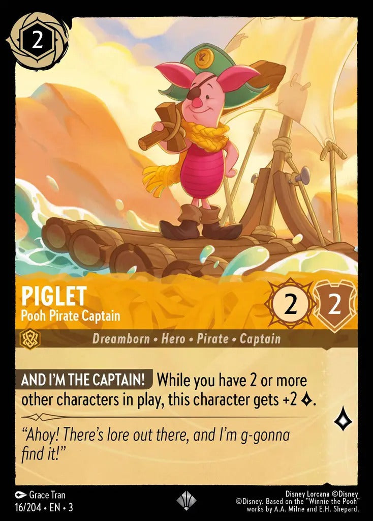 016/204-EN-3: Piglet - Pooh Pirate Captain