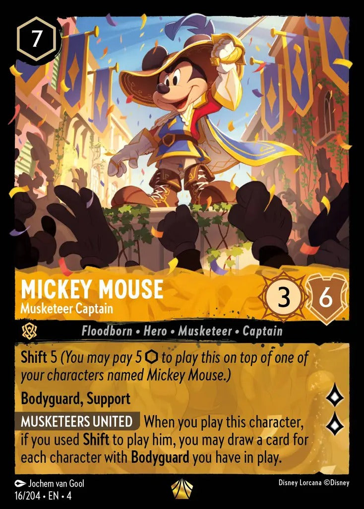016/204-EN-4: Mickey Mouse - Musketeer Captain