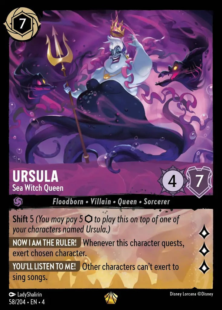 058/204-EN-4: Ursula - Sea Witch Queen