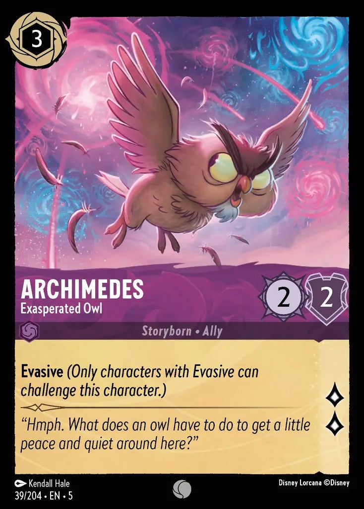 039/204-EN-5: Archimedes - Exasperated Owl