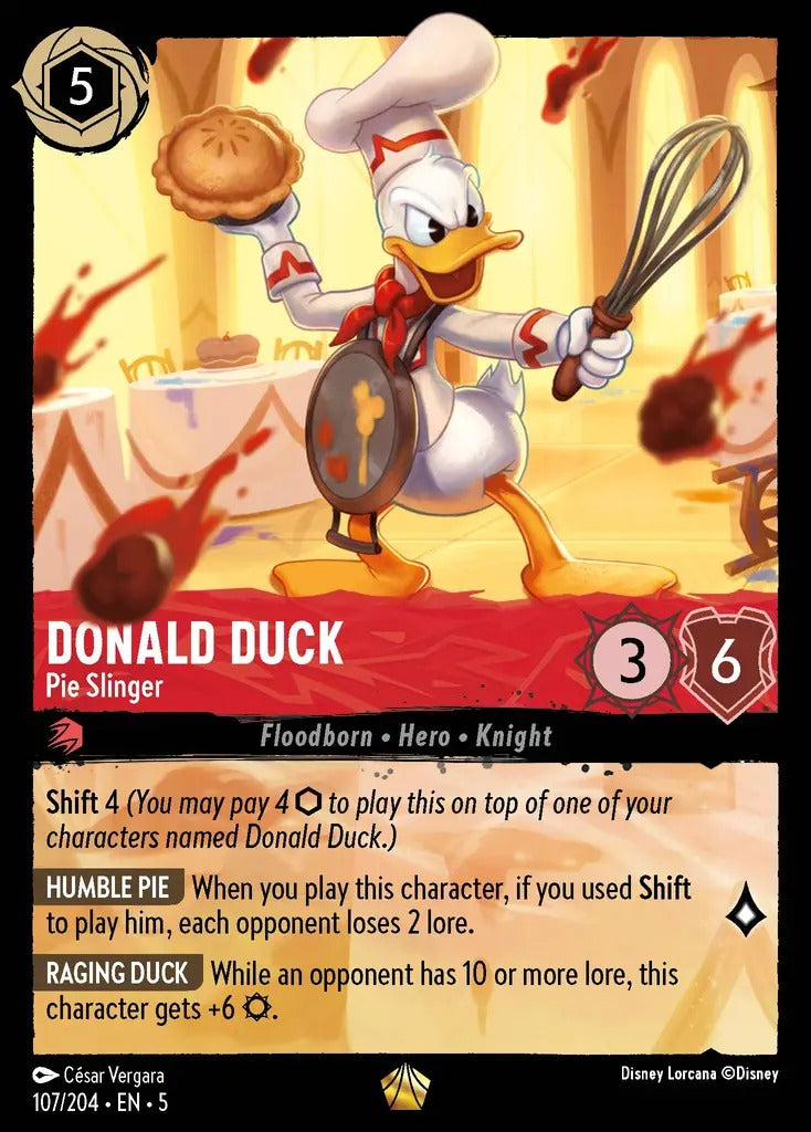 107/204-EN-5: Donald Duck - Pie Slinger