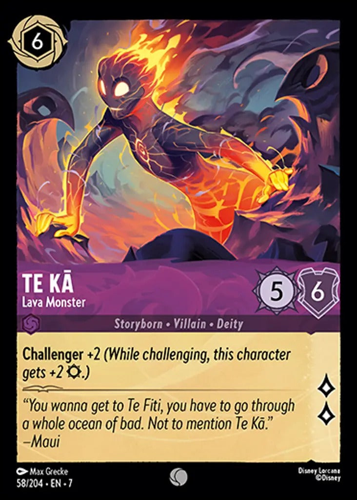 058/204-EN-7: Te Ka - Lava Monster