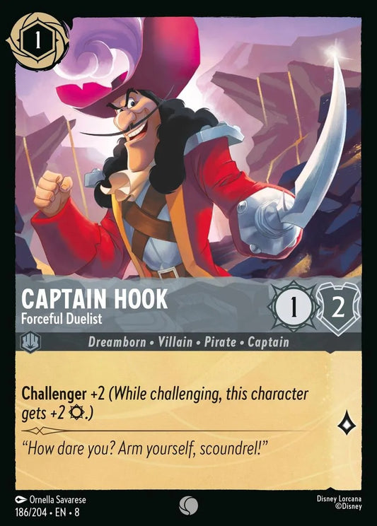 186/204-EN-8: Captain Hook - Forceful Duelist