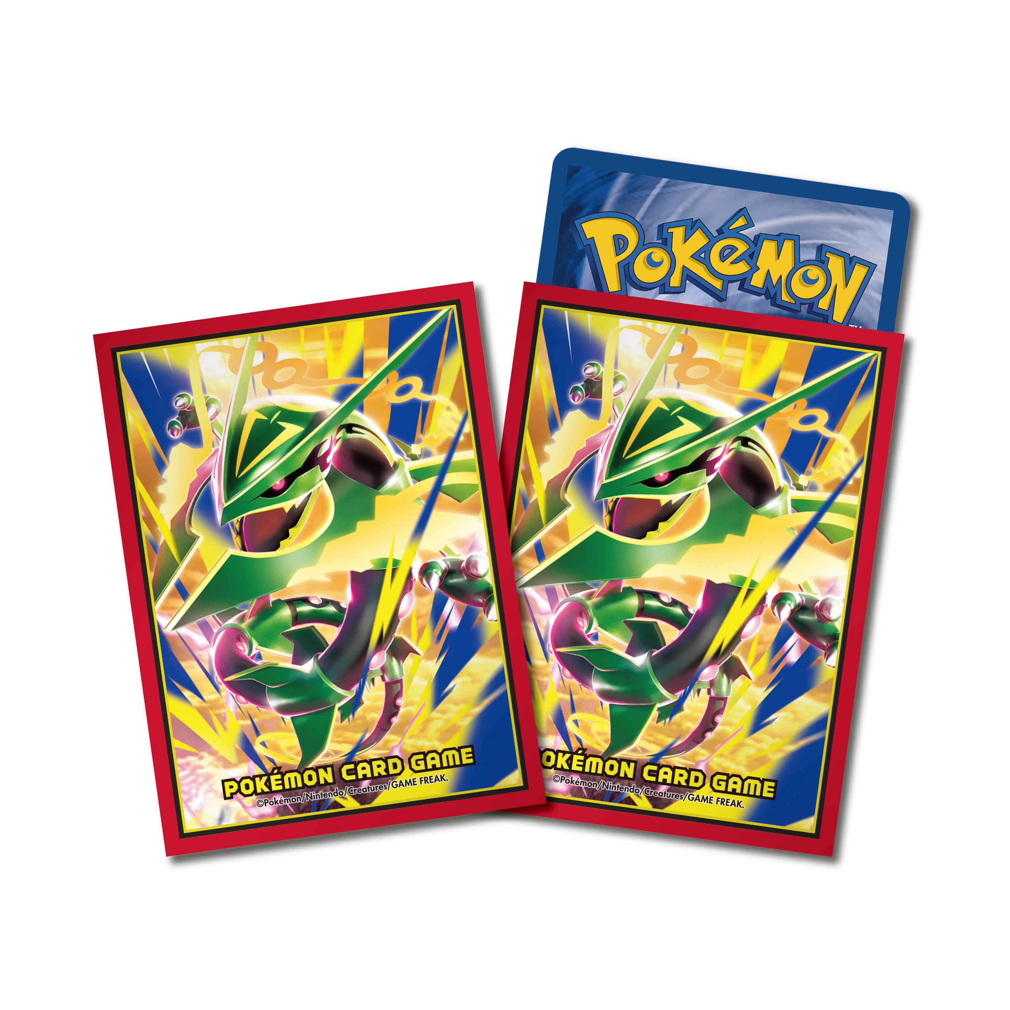rayquaza card sleeves Kyogre Groudon and Stained Glass Holographic Kado Supplies each measuring 92mm x 66mm Pokmon TCG: Rayquaza Among the