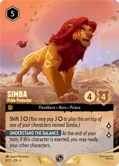 8/C2-EN-6: Simba - Pride Protector (Disney Lorcana Promo Cards (DLPC) Non Foil)