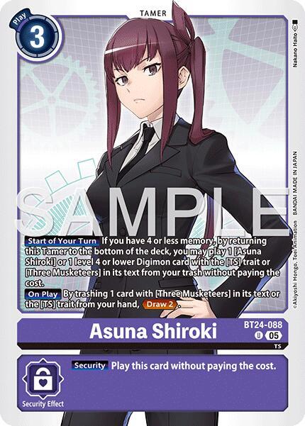 BT24-088 Asuna Shiroki 城木明日奈 (English / 美版)