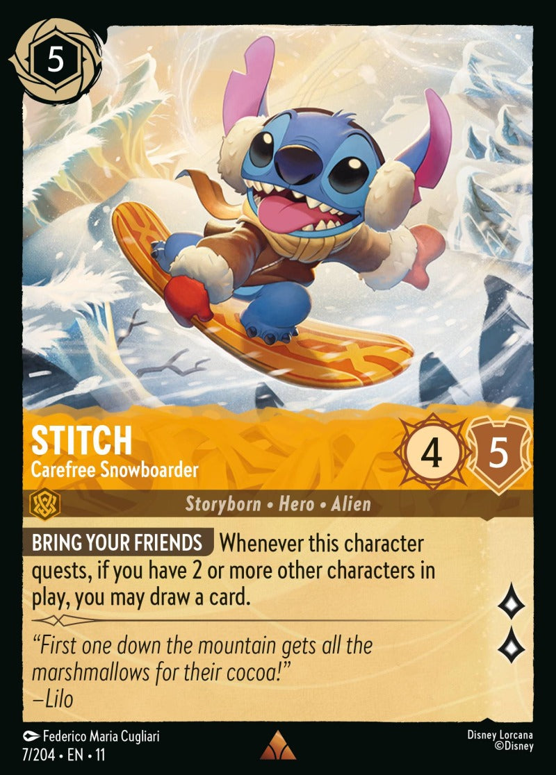 007/204-EN-11: Stitch - Carefree Snowboarder