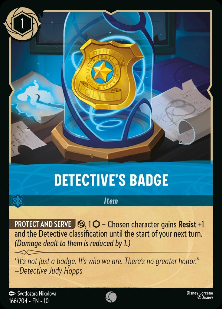 166/204·EN·10: Detective's Badge