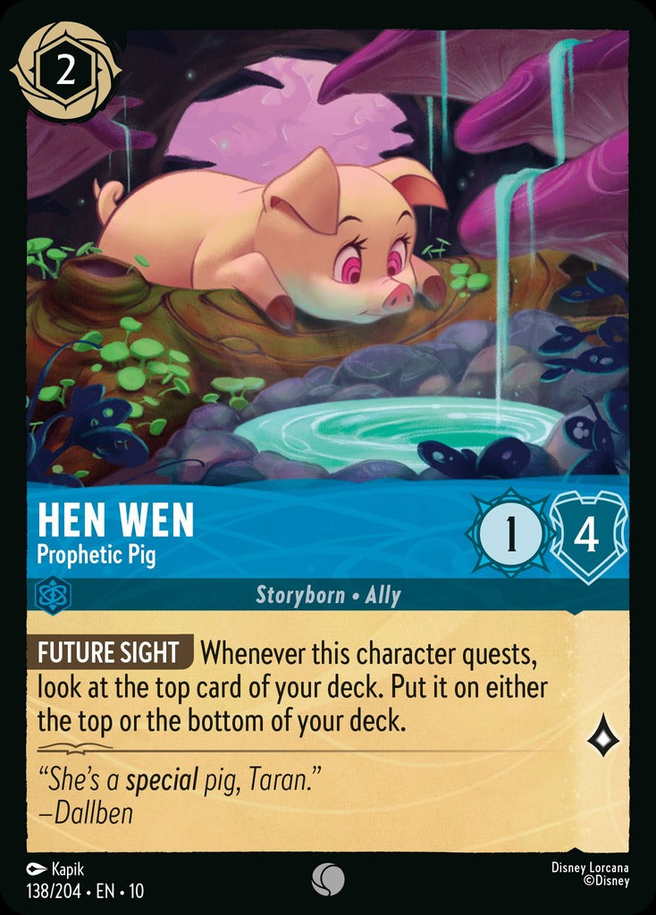 138/204·EN·10: Hen Wen - Prophetic Pig
