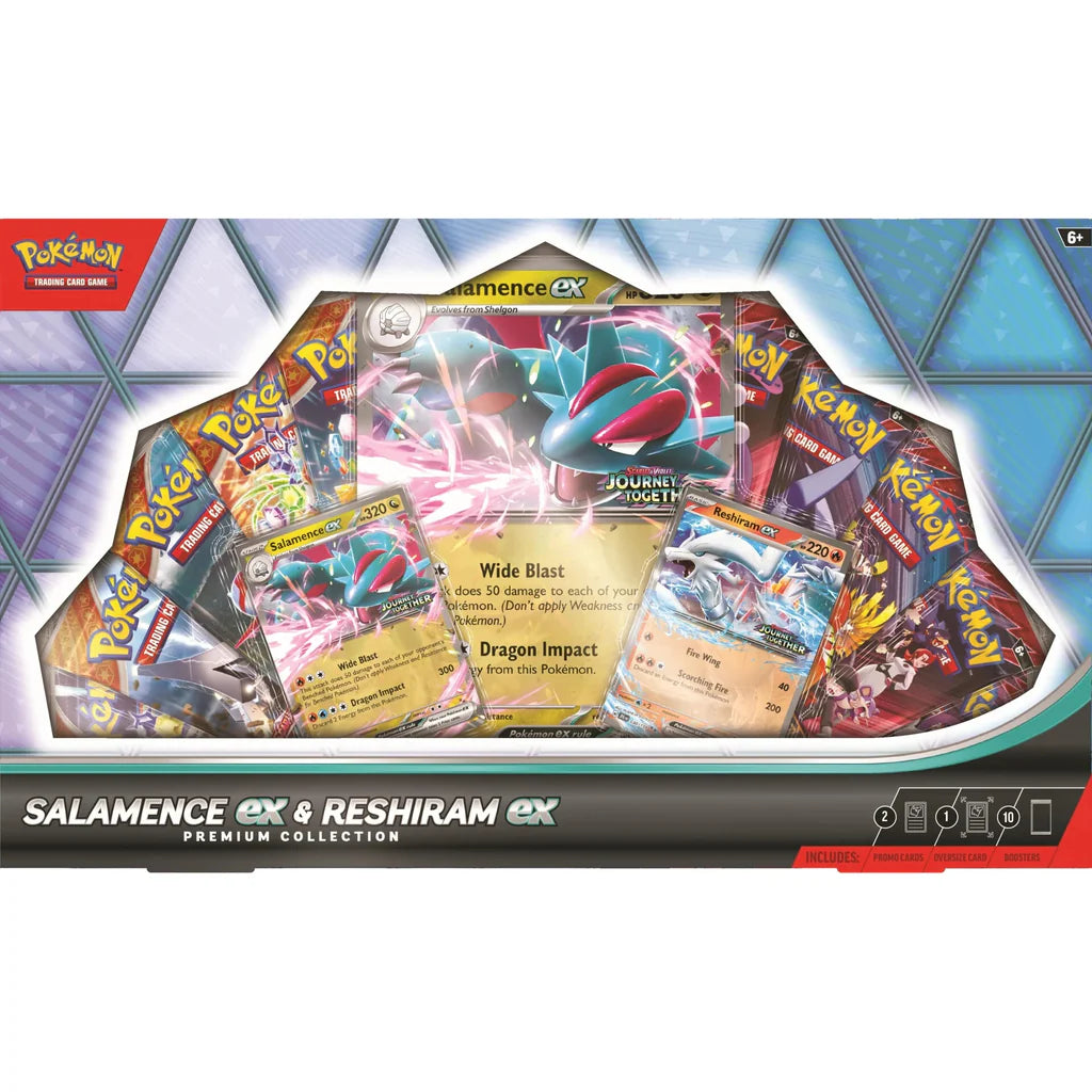 English Pokemon 美版Pokemon Salamence ex & Reshiram ex Premium