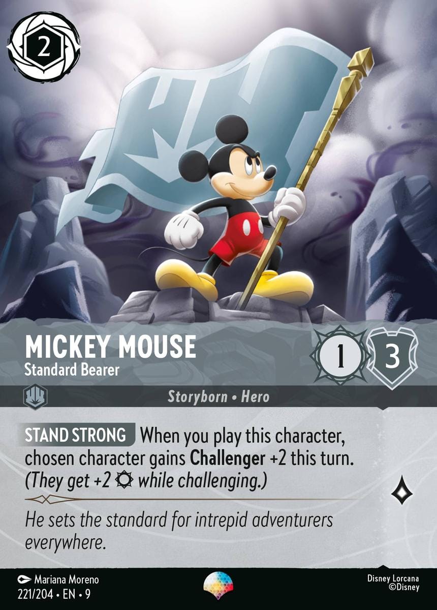 221/204-EN-9: Mickey Mouse – Standard Bearer