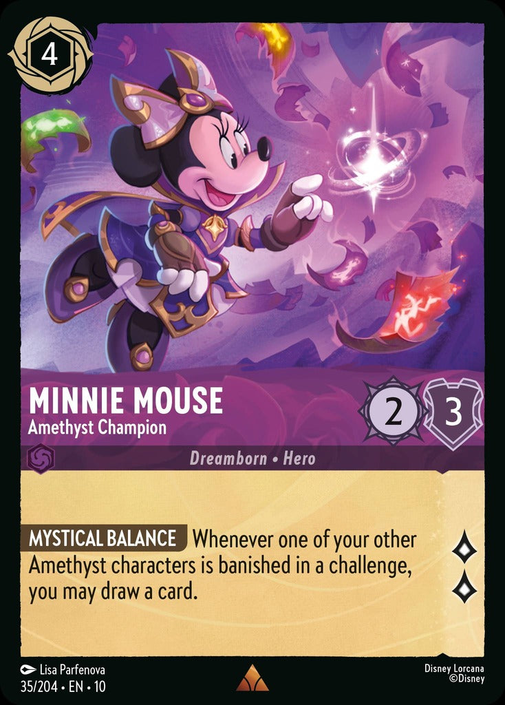 035/204·EN·10: Minnie Mouse - Amethyst Champion