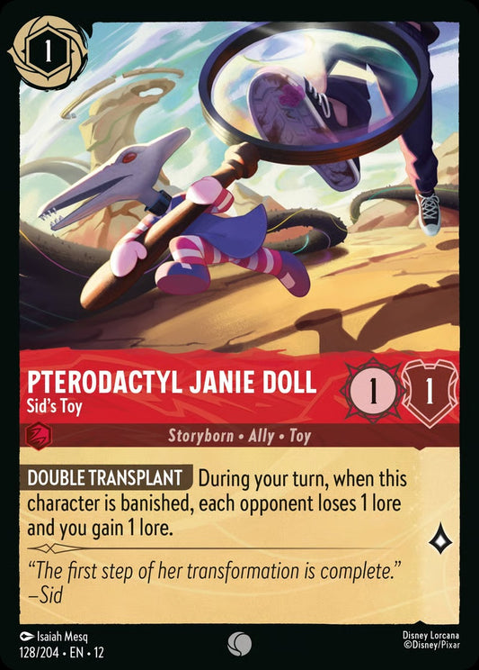 128/204-EN-12: Pterodactyl Janie Doll - Sid's Toy