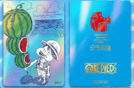 (Pre-order) One Piece × Natsucomi 2026 Luffy "Watermelon" metallic card 路飛西瓜金屬特典卡