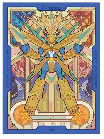Sleeves] Digimon Magnamon Stained Glass (Laser Gloss) – BAN-TYO TCG