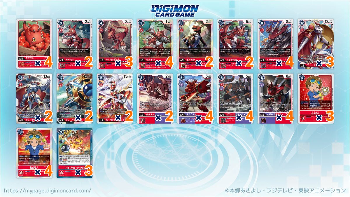 Gallantmon Deck 紅蓮牌組