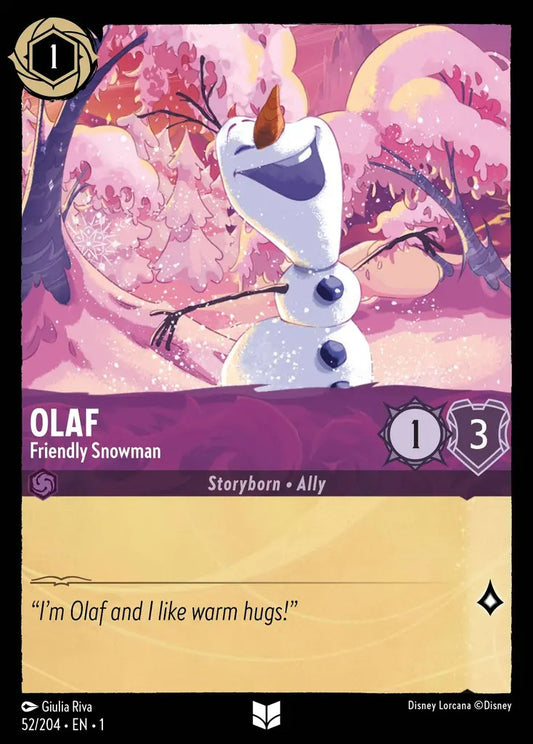 052/204-EN-1: Olaf - Friendly Snowman