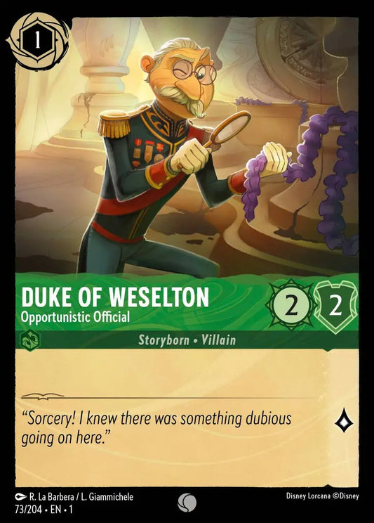 073/204-EN-1: Duke of Weselton - Opportunistic Official