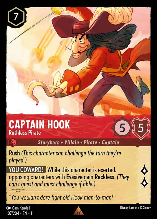 107/204-EN-1: Captain Hook - Ruthless Pirate