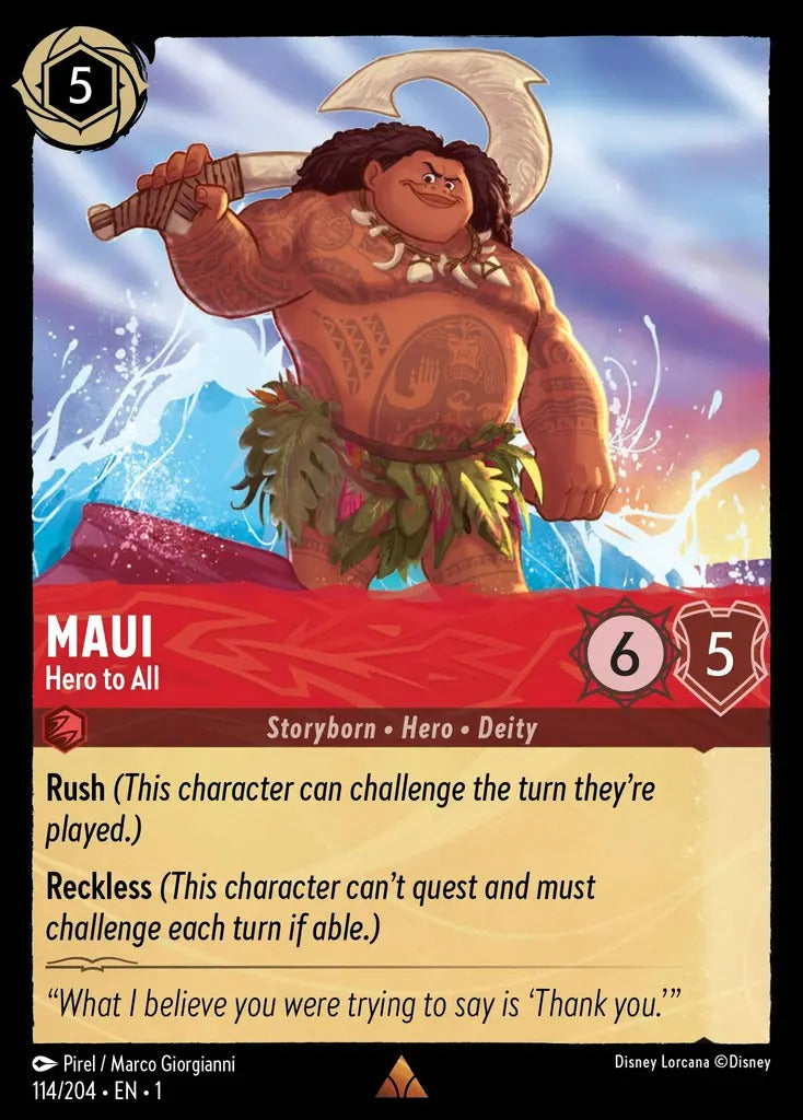 114/204-EN-1: Maui - Hero to All