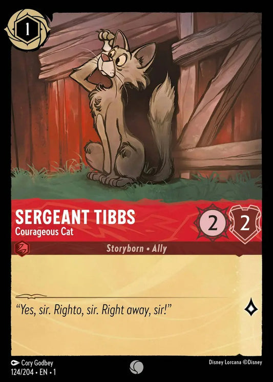 124/204-EN-1: Sergeant Tibbs - Courageous Cat
