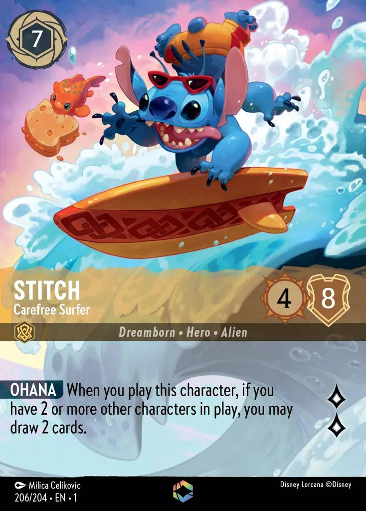 206/204-EN-1: Stitch - Carefree Surfer