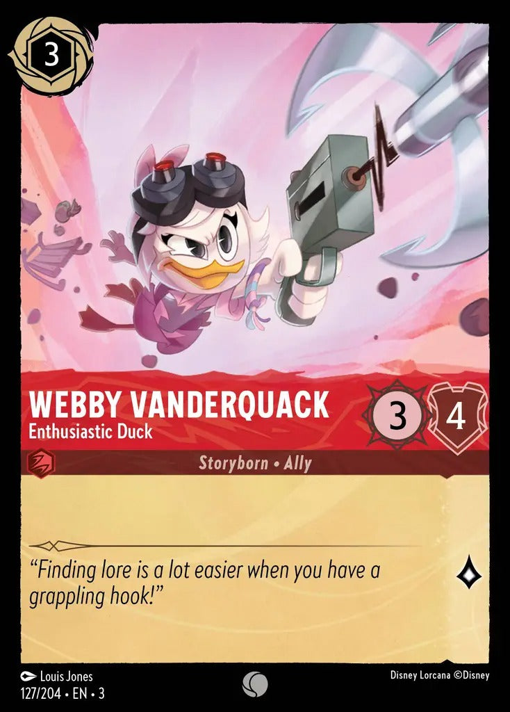 127/204-EN-3: Webby Vanderquack - Enthusiastic Duck