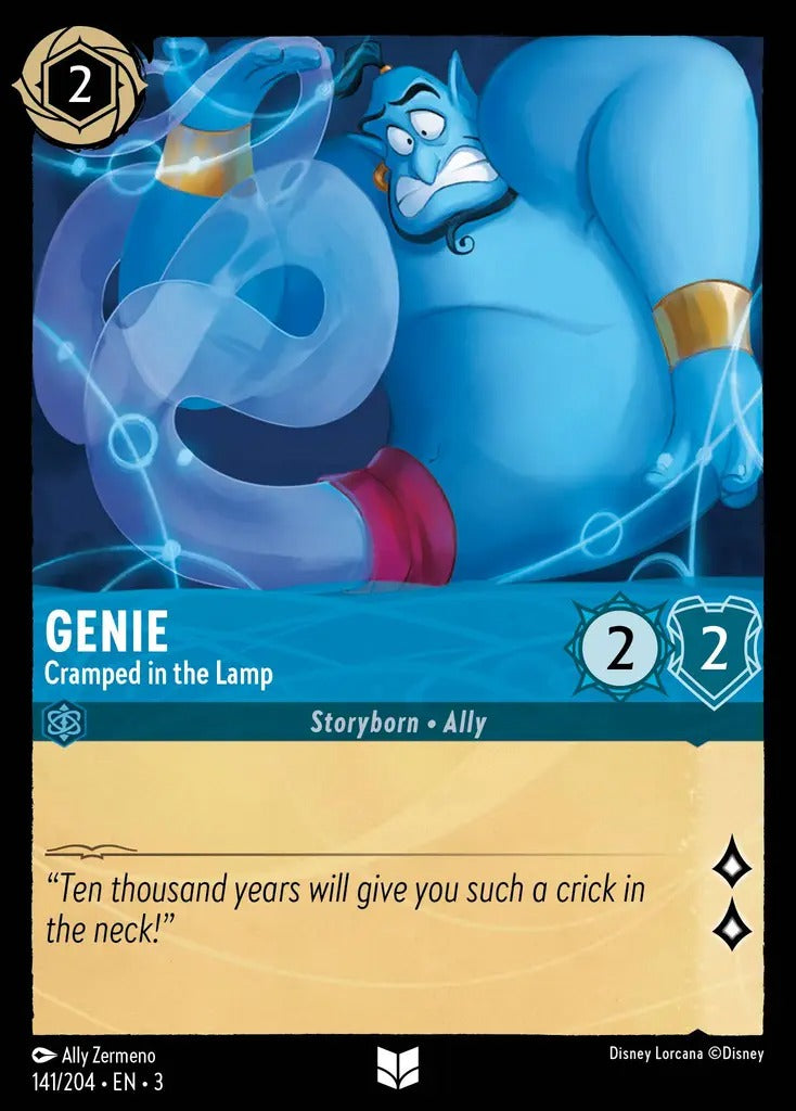 141/204-EN-3: Genie - Cramped in the Lamp