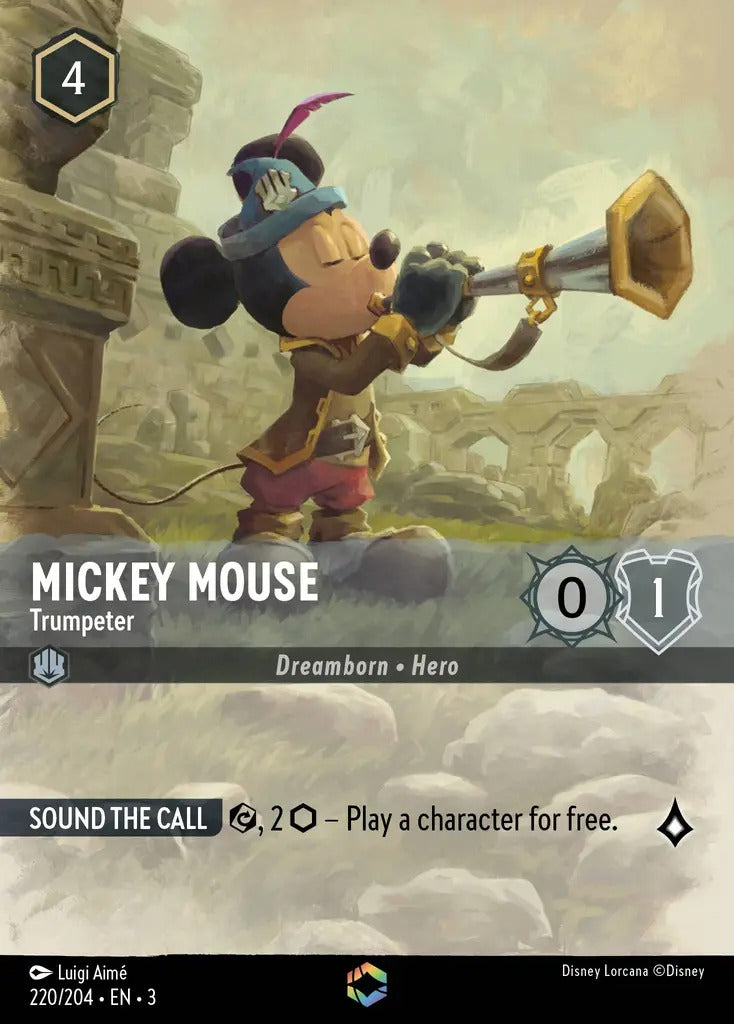 220/204-EN-3: Mickey Mouse - Trumpeter