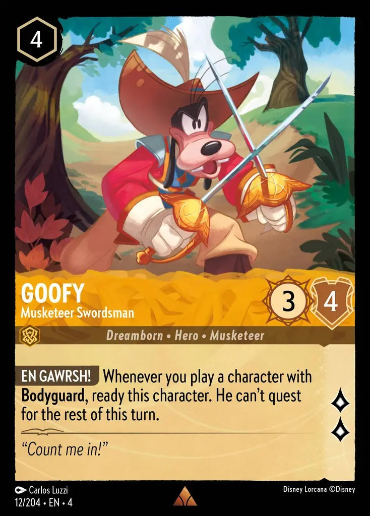 012/204-EN-4: Goofy - Musketeer Swordsman