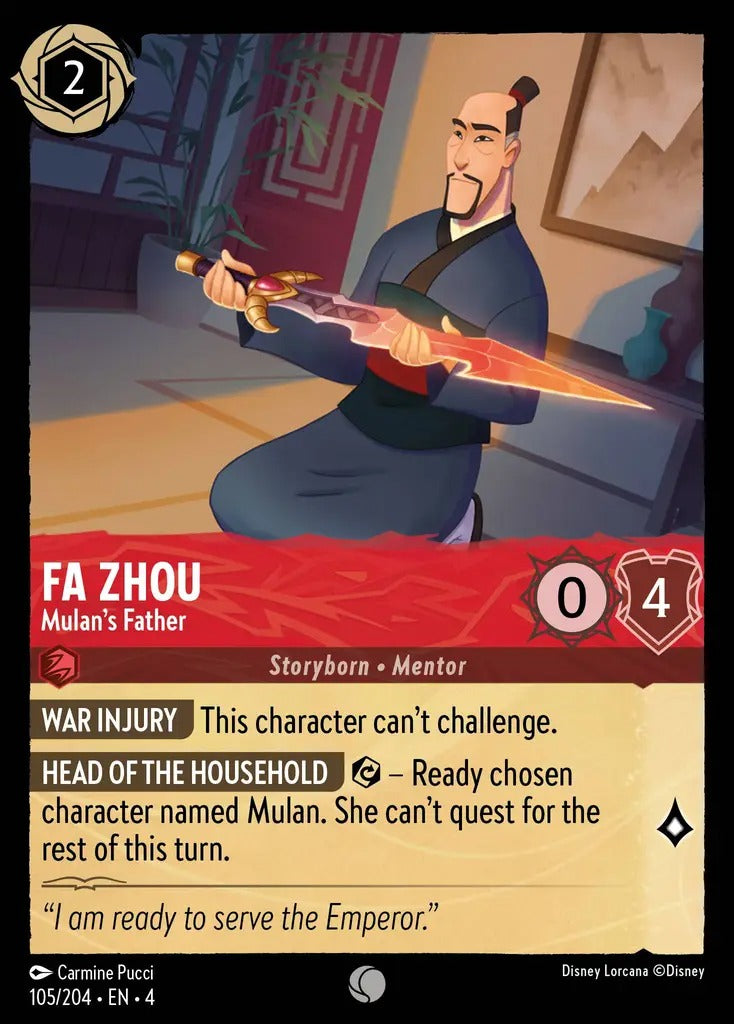 105/204-EN-4: Fa Zhou - Mulan's Father