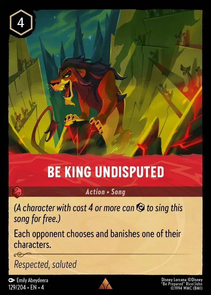 129/204-EN-4: Be King Undisputed