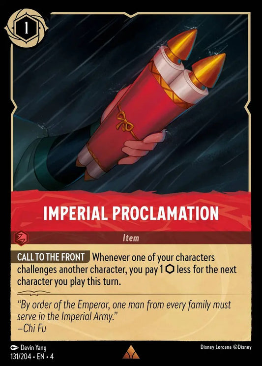 131/204-EN-4: Imperial Proclamation