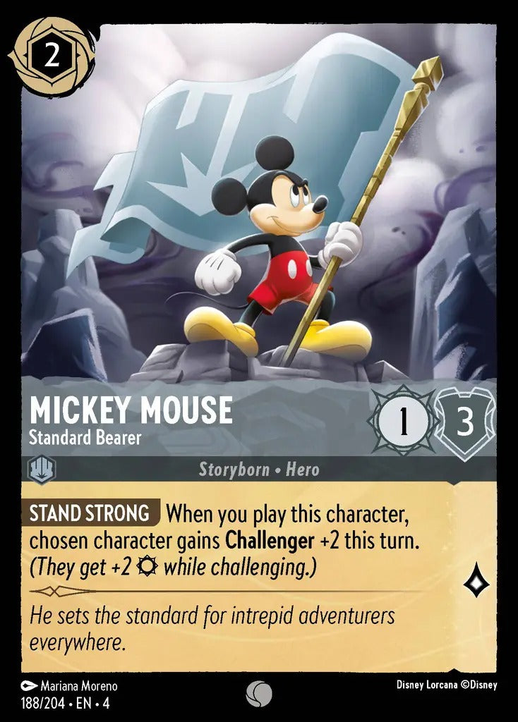 188/204-EN-4: Mickey Mouse - Standard Bearer