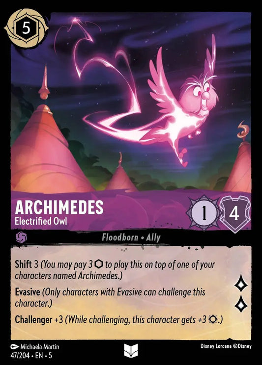 047/204-EN-5: Archimedes - Electrified Owl