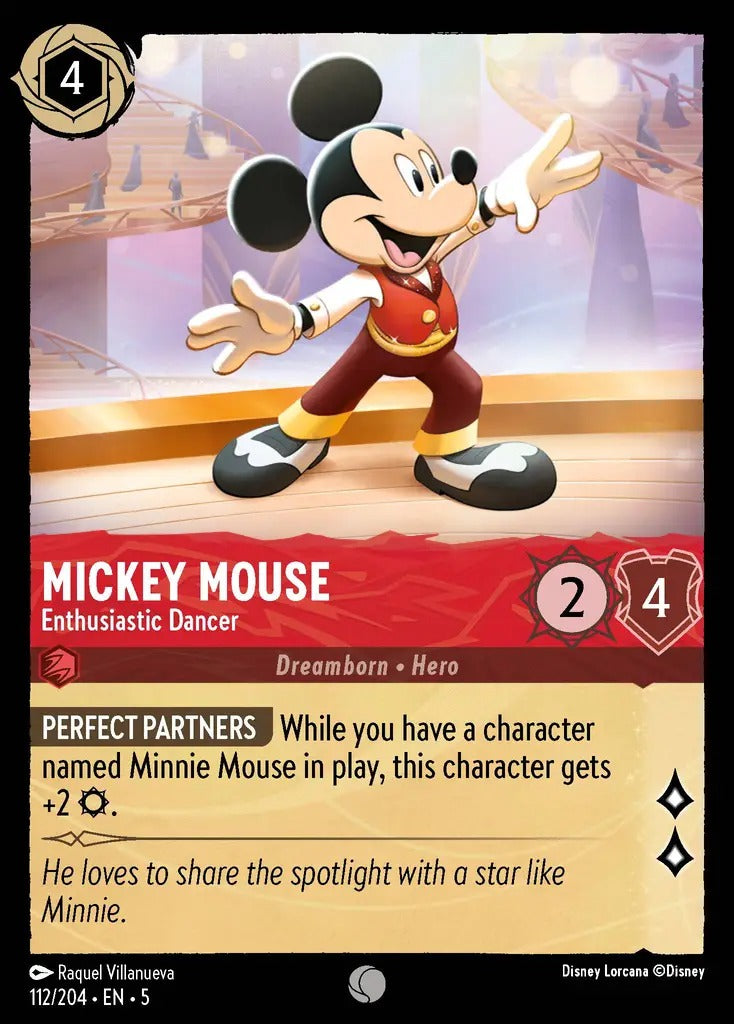 112/204-EN-5: Mickey Mouse - Enthusiastic Dancer