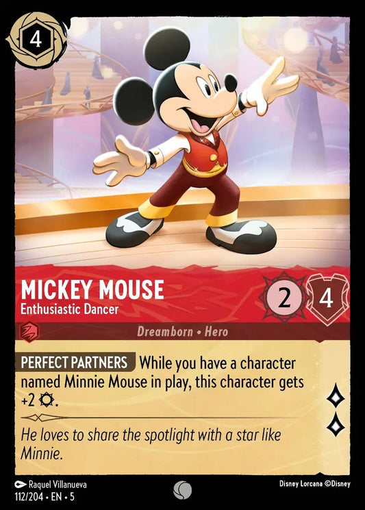 112/204-EN-5: Mickey Mouse - Enthusiastic Dancer