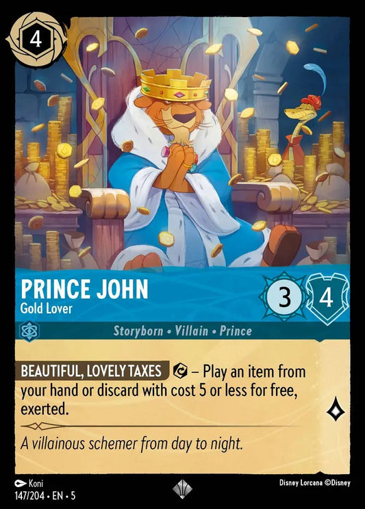 147/204-EN-5: Prince John - Gold Lover