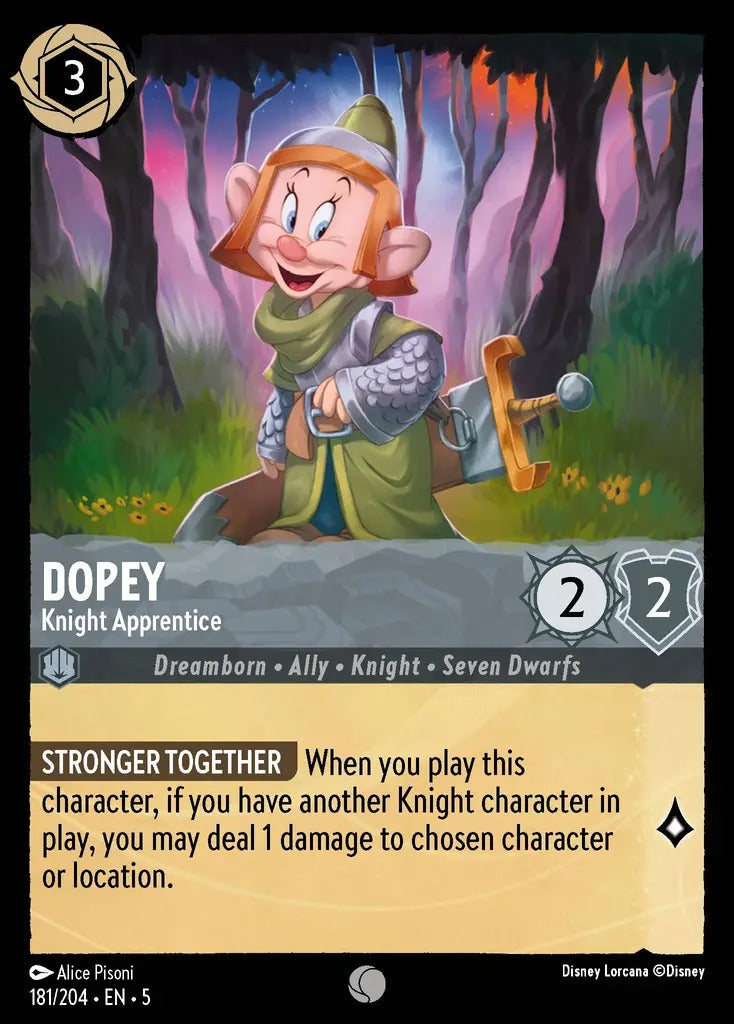 181/204-EN-5: Dopey - Knight Apprentice