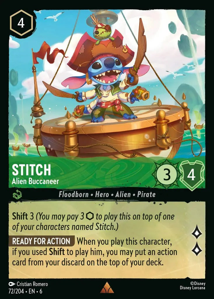 072/204-EN-6: Stitch - Alien Buccaneer
