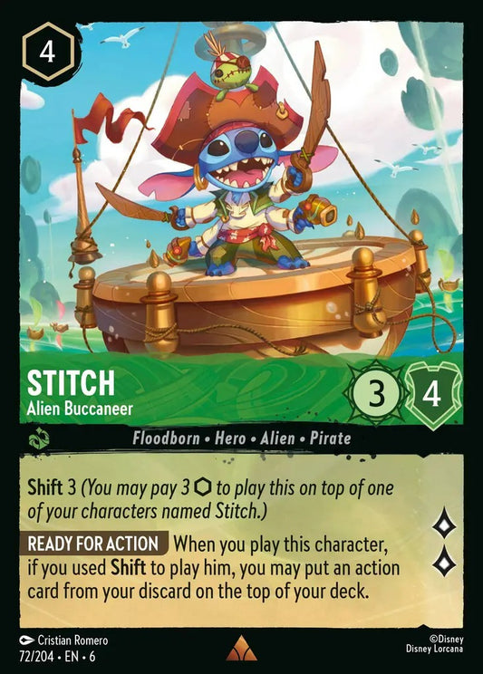 072/204-EN-6: Stitch - Alien Buccaneer