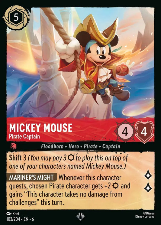103/204-EN-6: Mickey Mouse - Pirate Captain