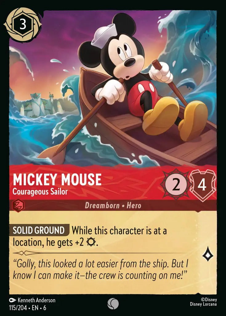 115/204-EN-6: Mickey Mouse - Courageous Sailor