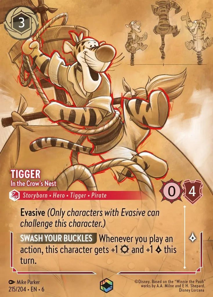 215/204-EN-6: Tigger - In the Crow's Nest
