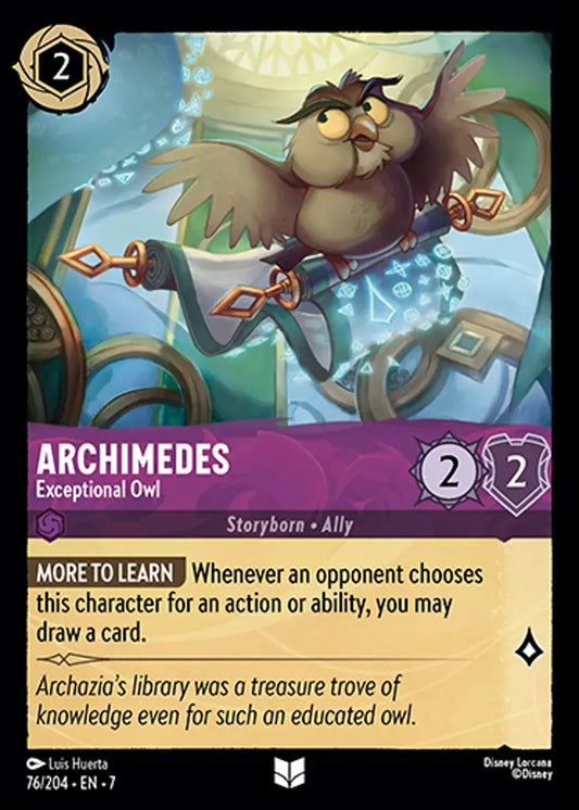 076/204-EN-7: Archimedes - Exceptional Owl