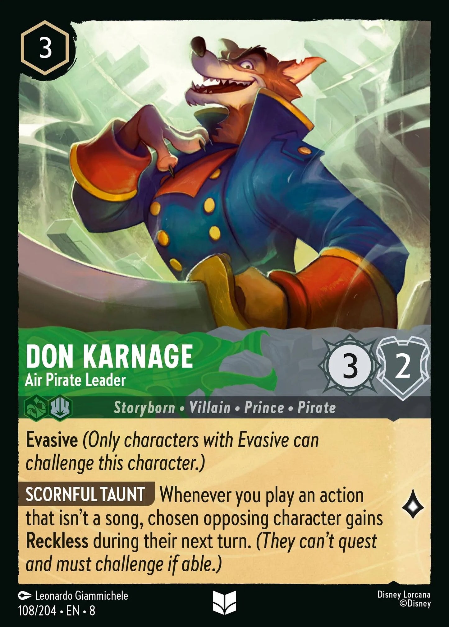 108/204-EN-8: Don Karnage - Air Pirate Leader