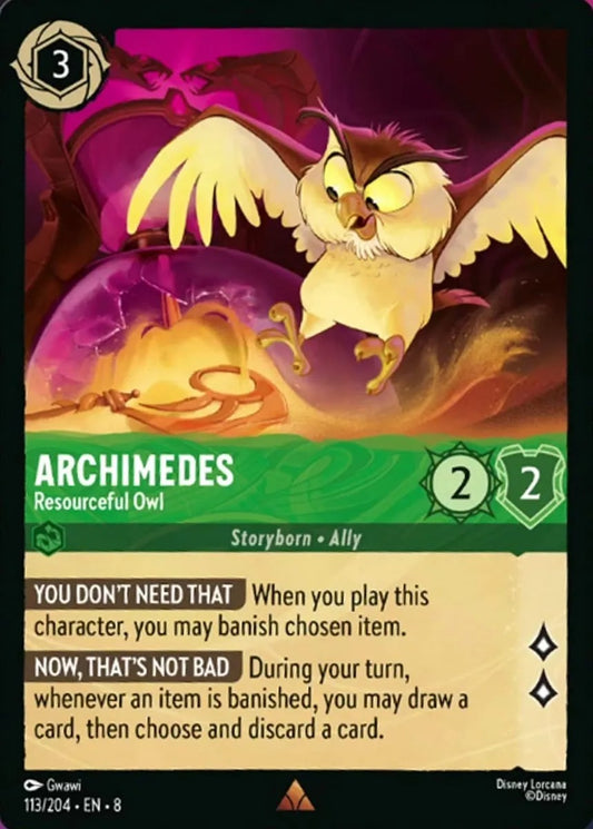 113/204-EN-8: Archimedes - Resourceful Owl